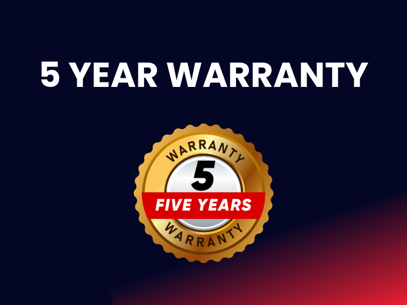 3 Year Warranty on workbenches